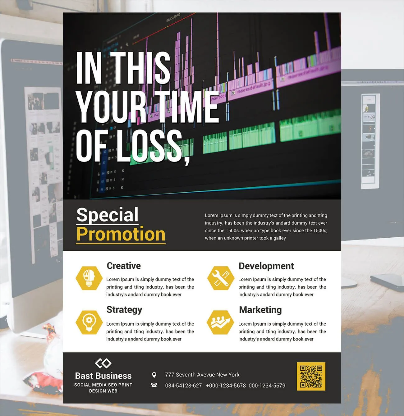 Creative logo design and branding illustration portfolio piece by Hamdan Ibne Muneer