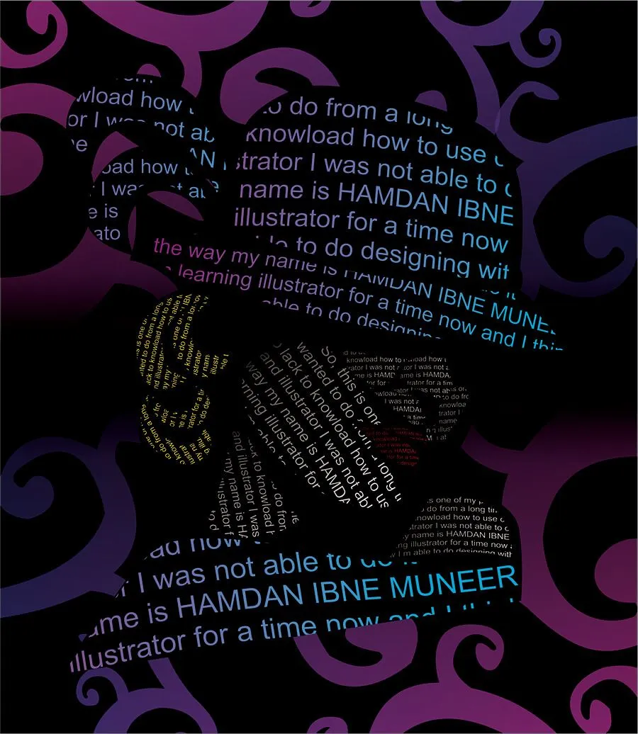 Graphic design work by Hamdan Ibne Muneer