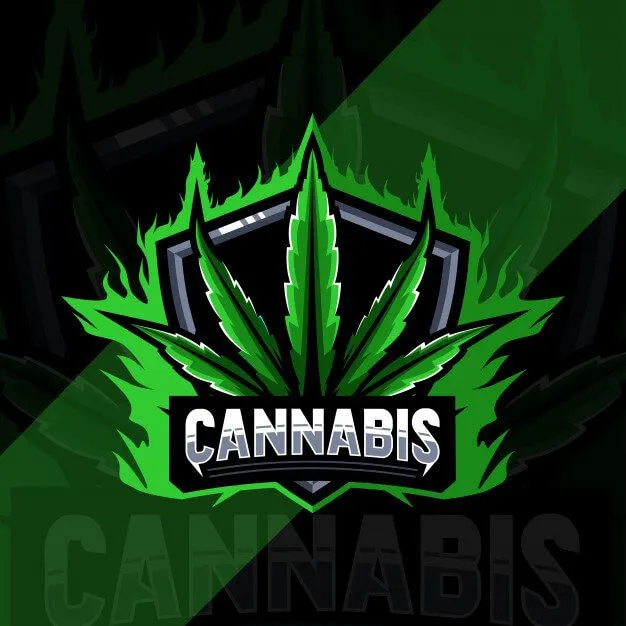 Cannabis mascot logo design by Hamdan Ibne Muneer